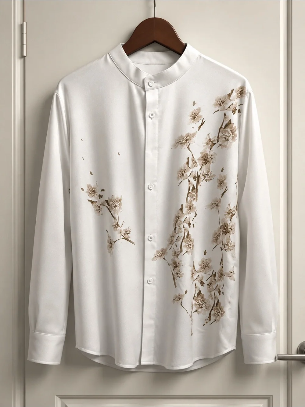 Embroidered White Button-Down Shirt - Picture 2 of 3